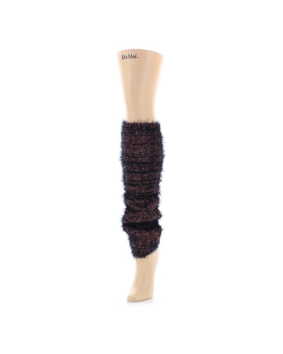LF5-5594-96009-OS Colorflow Slouch Legwarmer for Womens, Black & Red - One Size