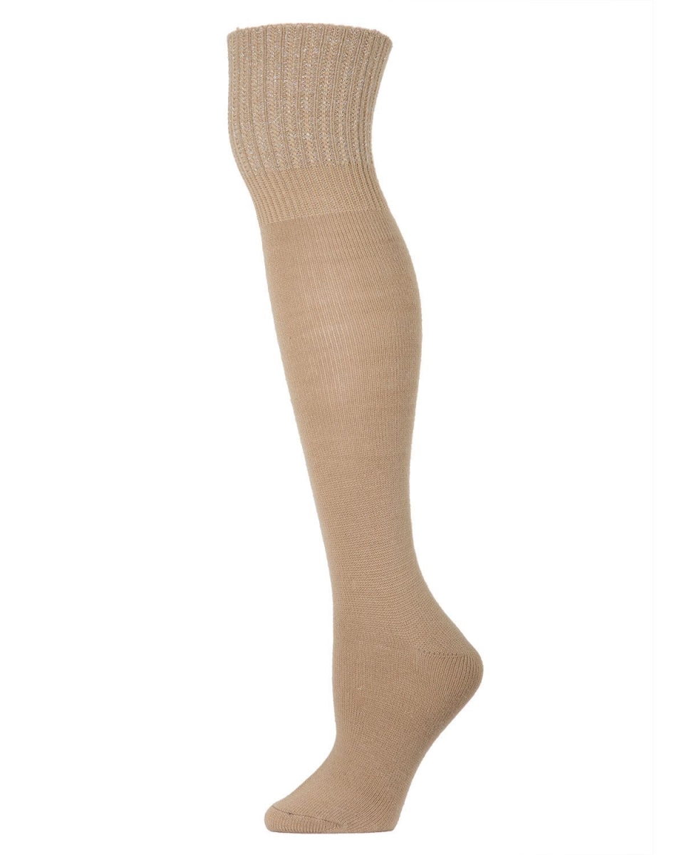MF6-729-24601-OS Omni Knee High Socks for Womens, Camel - One Size