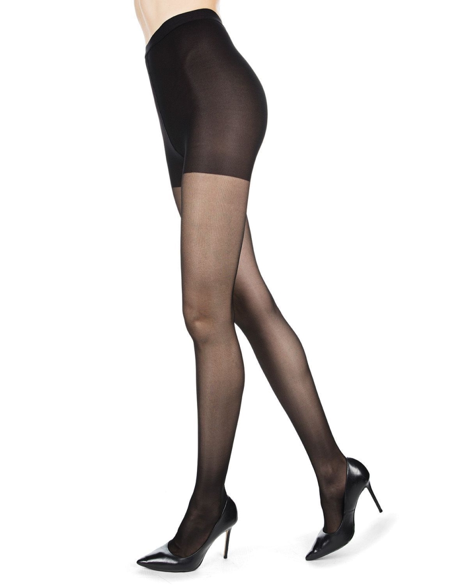 LEVIA140-00003-2-M Levia 140D Leg Compression Tights for Womens, Nero - Medium