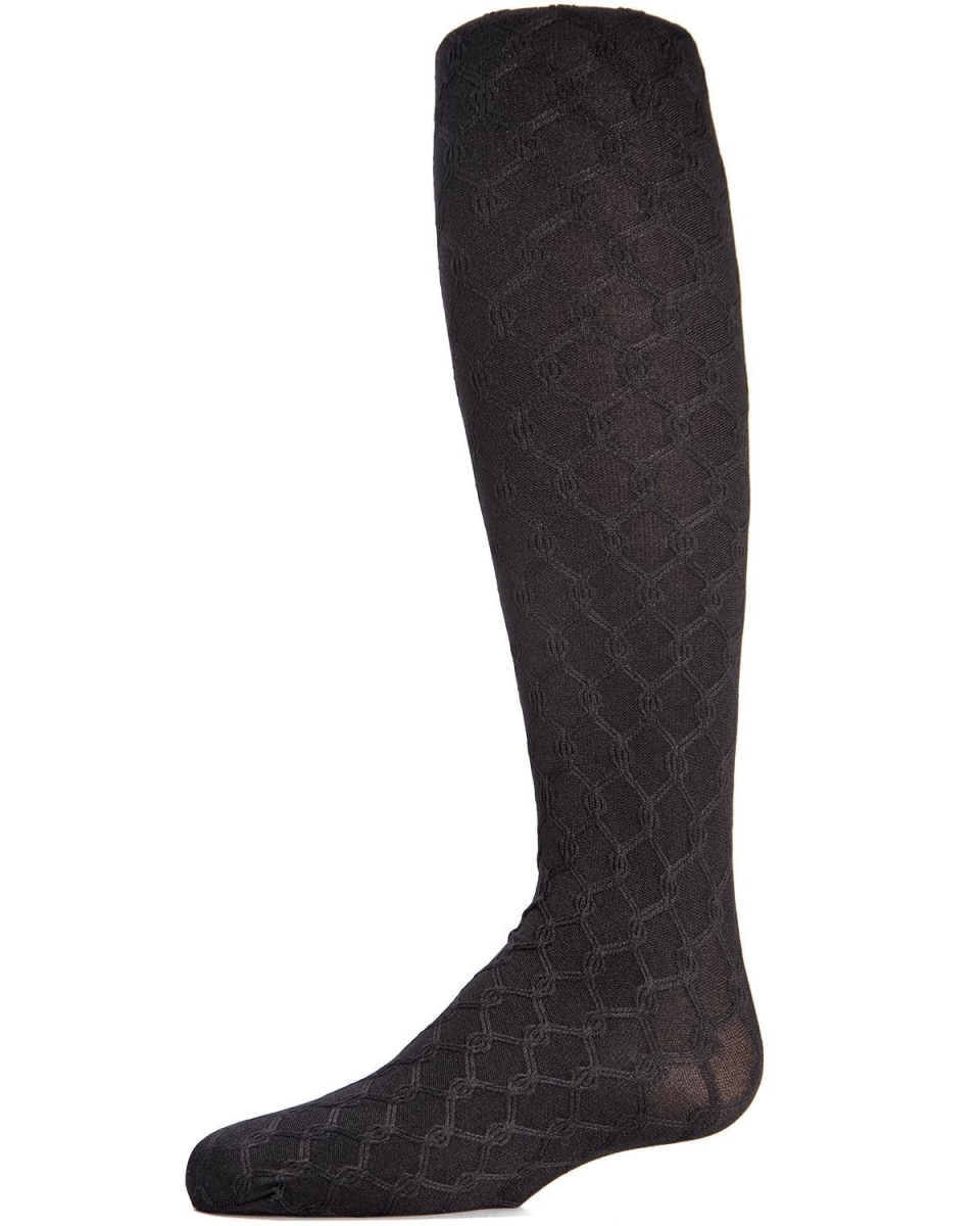 MK-708-00001-2-4 Unique Link Girls Tights, Black - Size 2-4