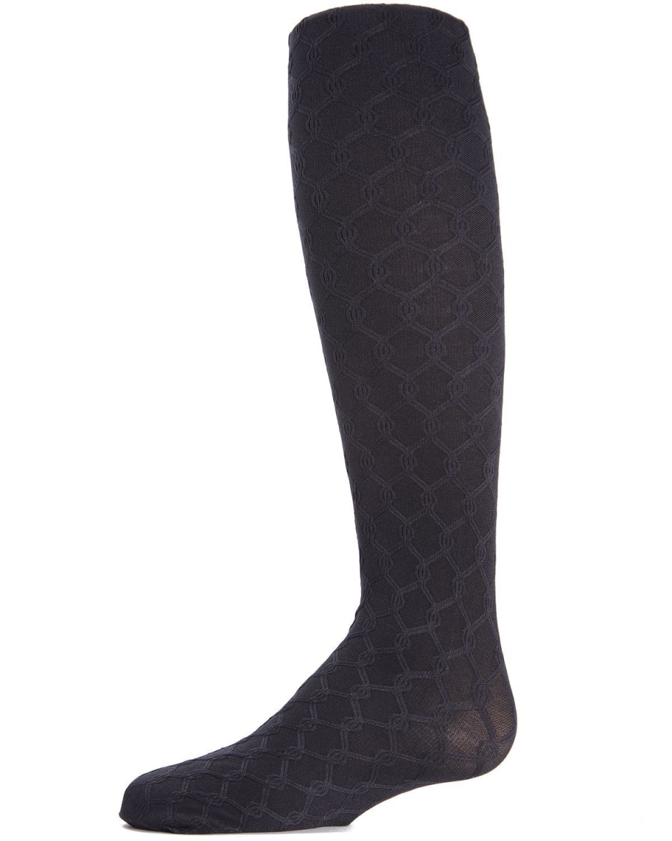 MK-708-40120-2-4 Unique Link Girls Tights, Navy - Size 2-4