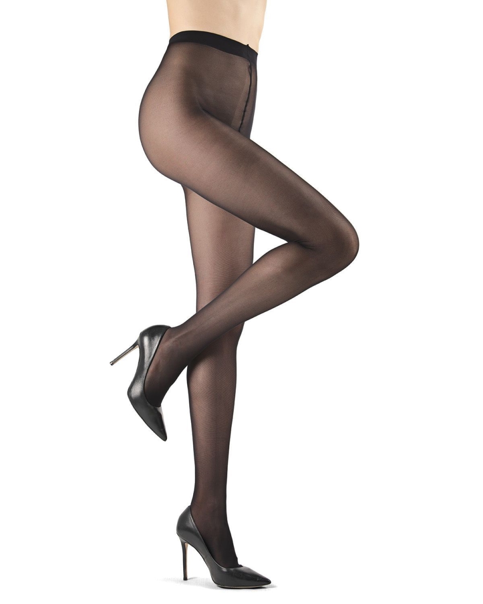 JULIETTE50-00003-2-M Juliette 50 Microfiber Tights for Womens, Nero - Medium