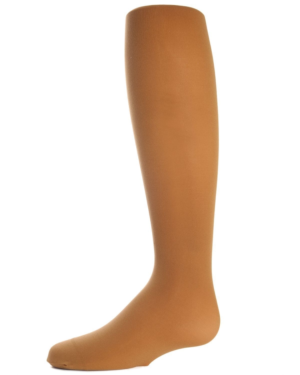 Girls Opaque Microfiber Matte Nylon/Spandex Winter Tights - Cathay Spice / 2-4