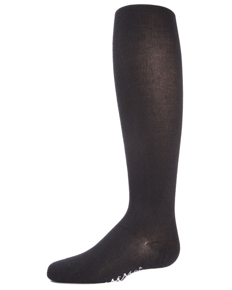MK-5059-00001-2 Marvelous Modal Girls Opaque Tights, Black - Size 2