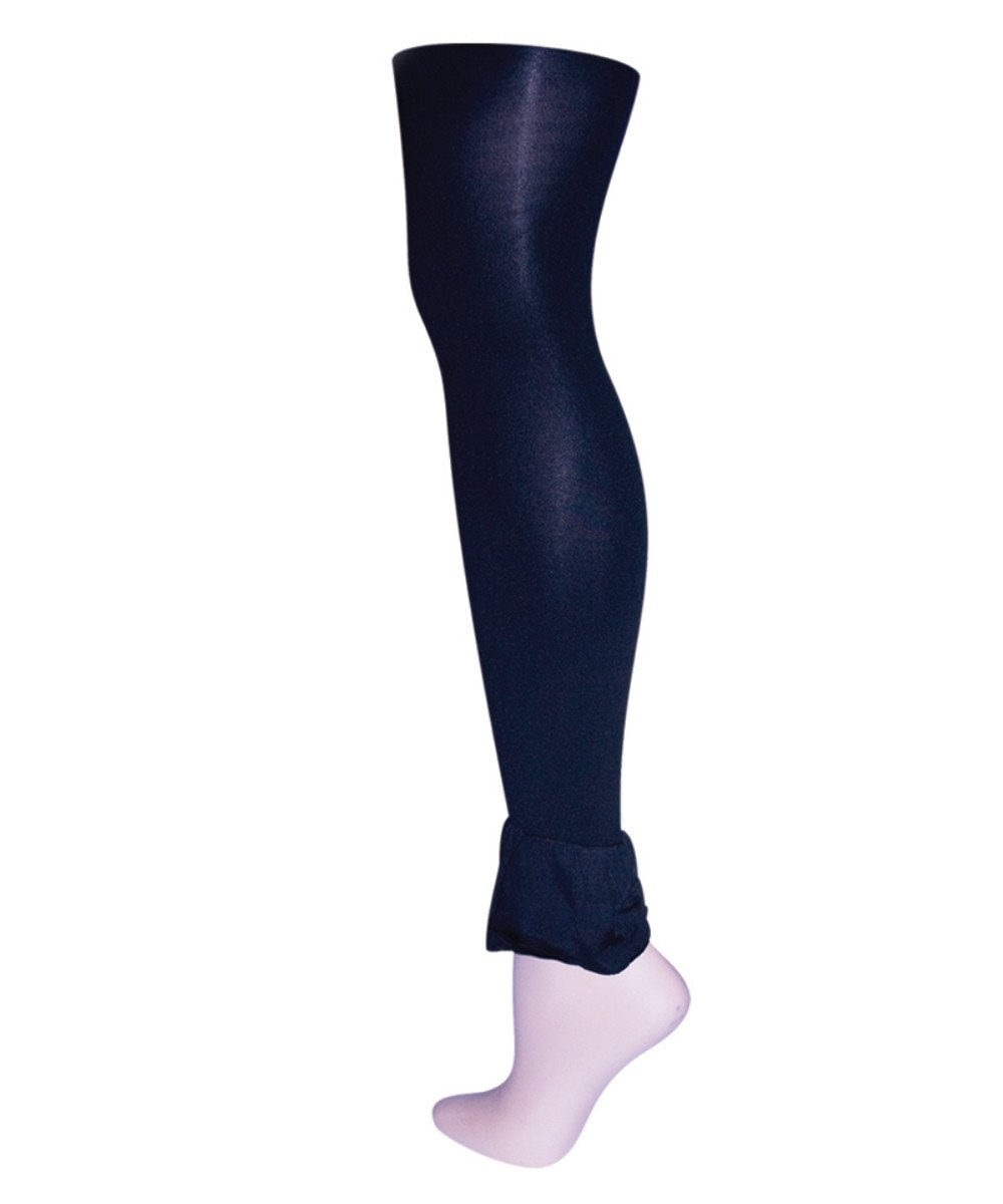 MS1-203-00001-S-M Bellleg Footless Tights for Womens, Black - Small-Medium