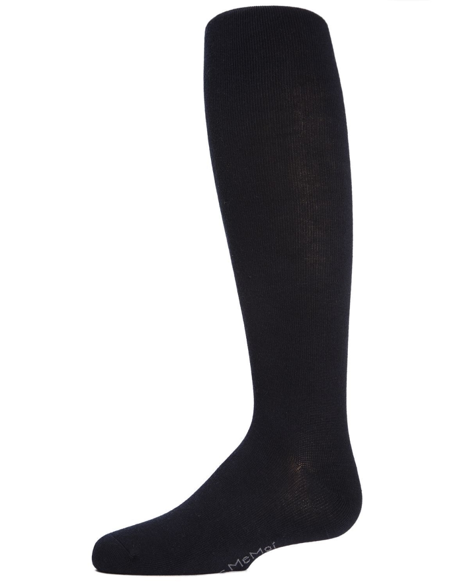 Girls Cotton Sweater Tights, Navy - Size 14