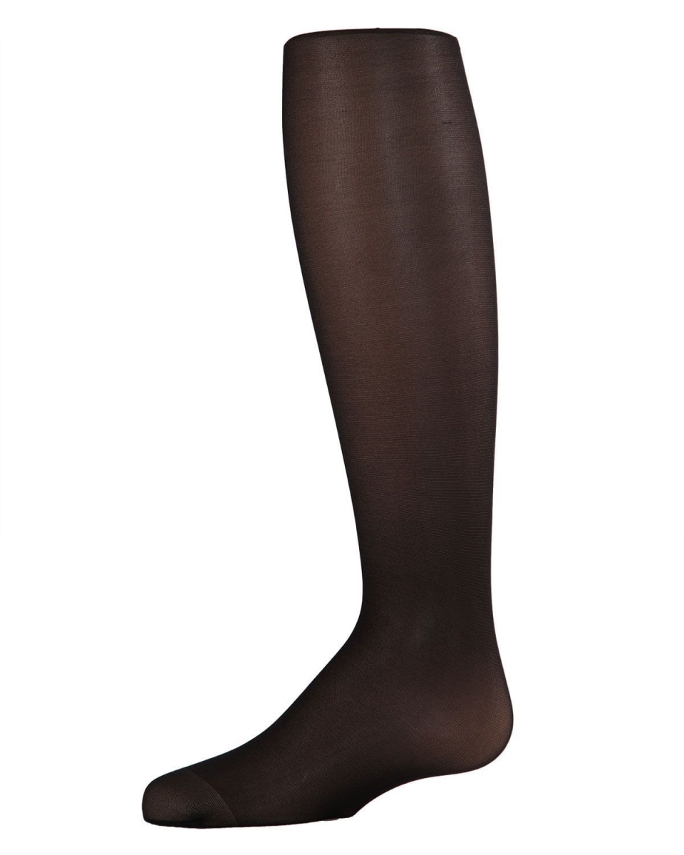 MK-303-00001-2-4 Girls Essentials Sheer Tights, Black - Size 2-4