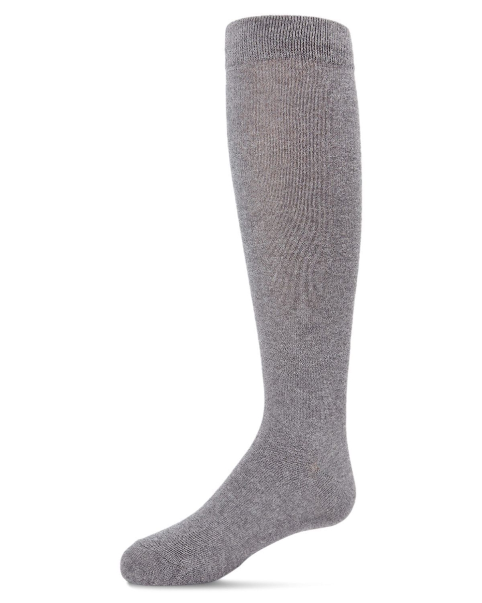 SP-1019-06018-9-11 Knee High Uniform Socks for Girls, Light Gray - Size 9-11