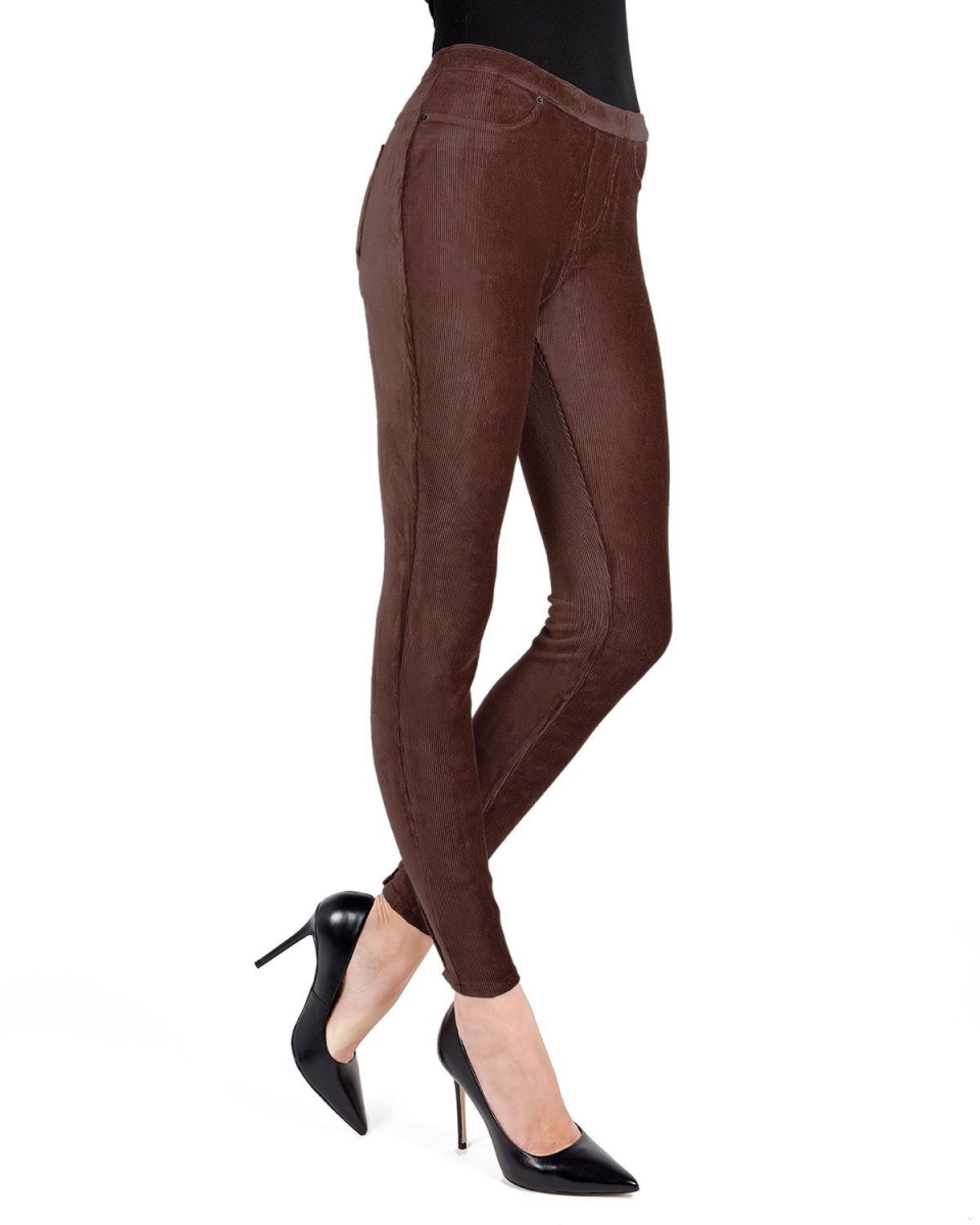 MQ-001-20112-3X-4X Thin Ribbed Corduroy Leggings, Java - 3X-4X