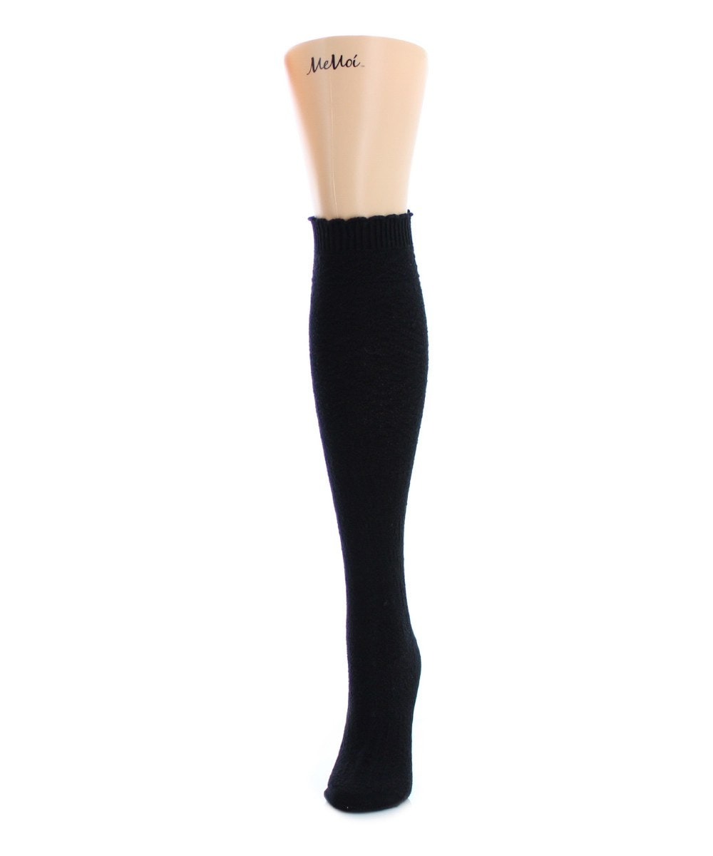 MF5-706-11700-OS Digidiamond Knee High Sock for Womens, Winter White - One Size