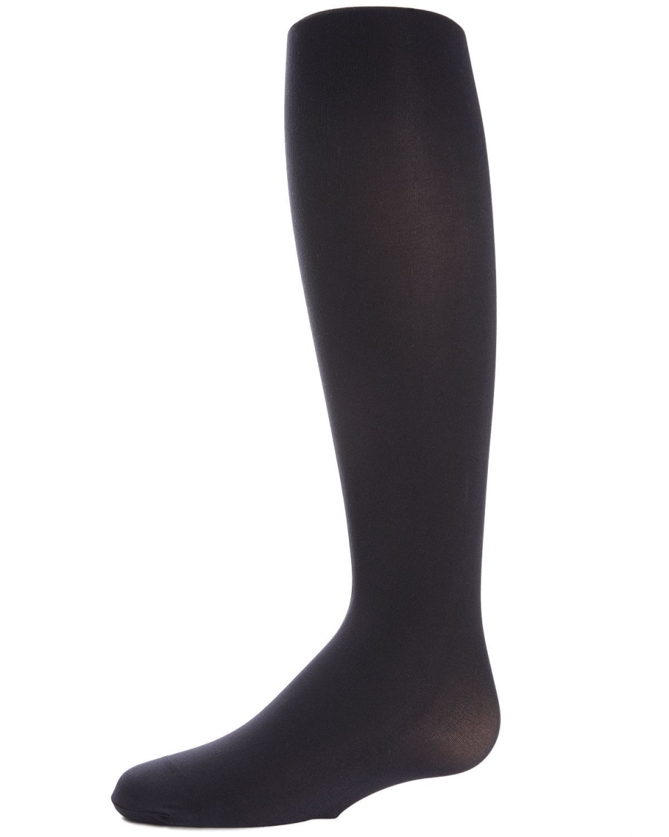 MK-213-40120-A Basic Complete Opaque Girls Tights, Navy - Size A
