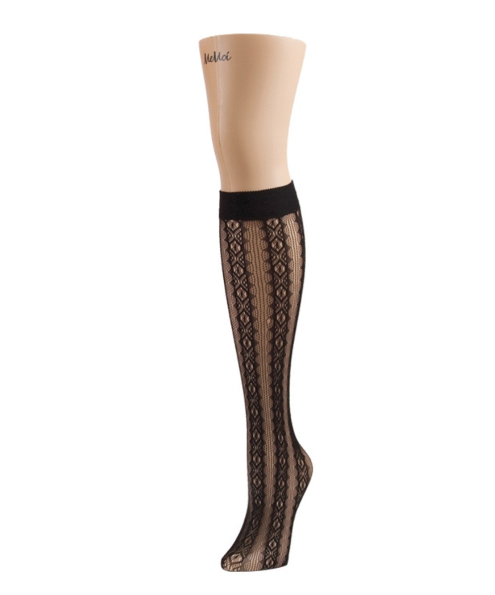 MS2-756-00001-OS Infinite X Knee High Sock for Womens, Black - One Size