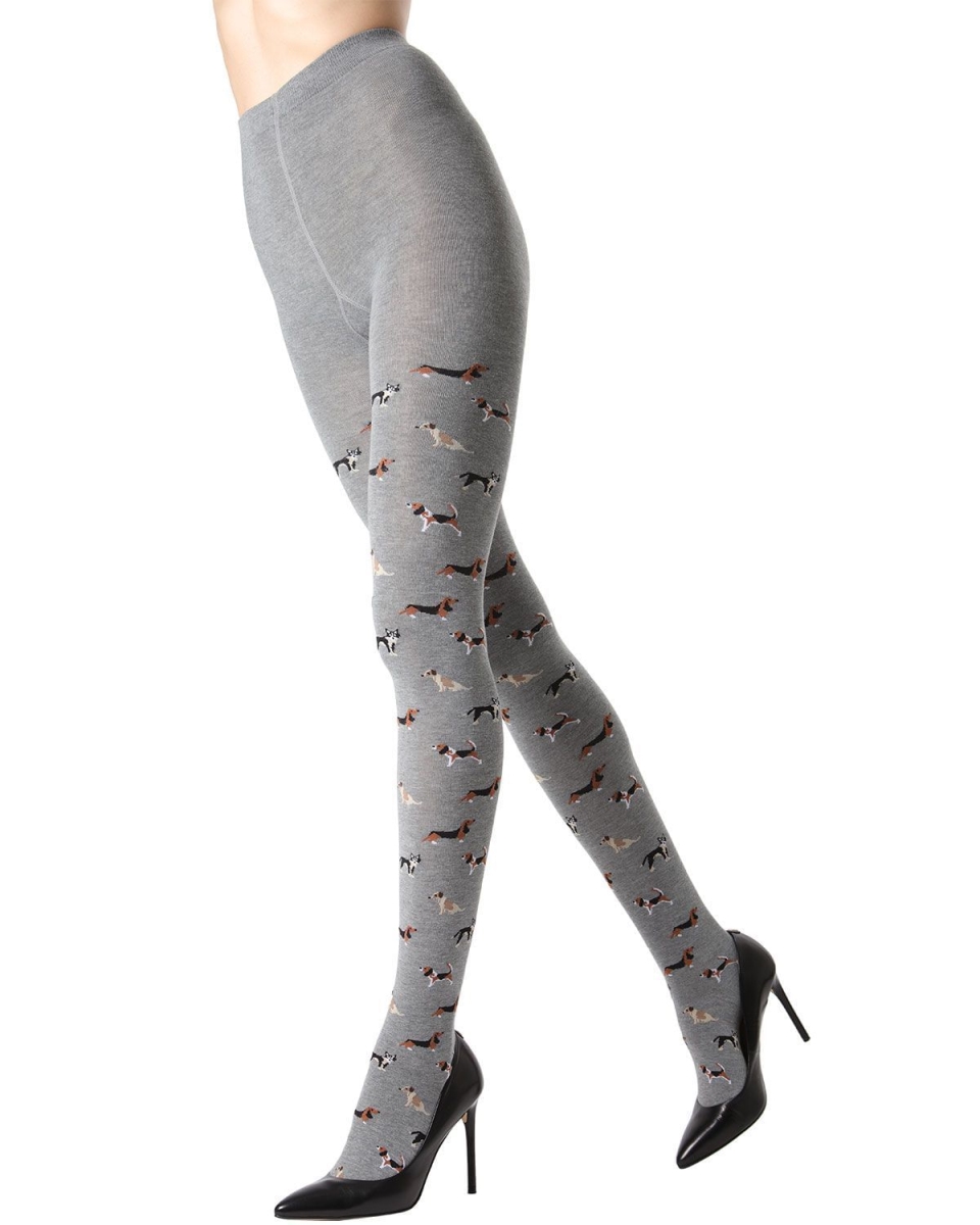 Dog Walker Sweater Tights Medium Gray Heather - Large-Extra Large