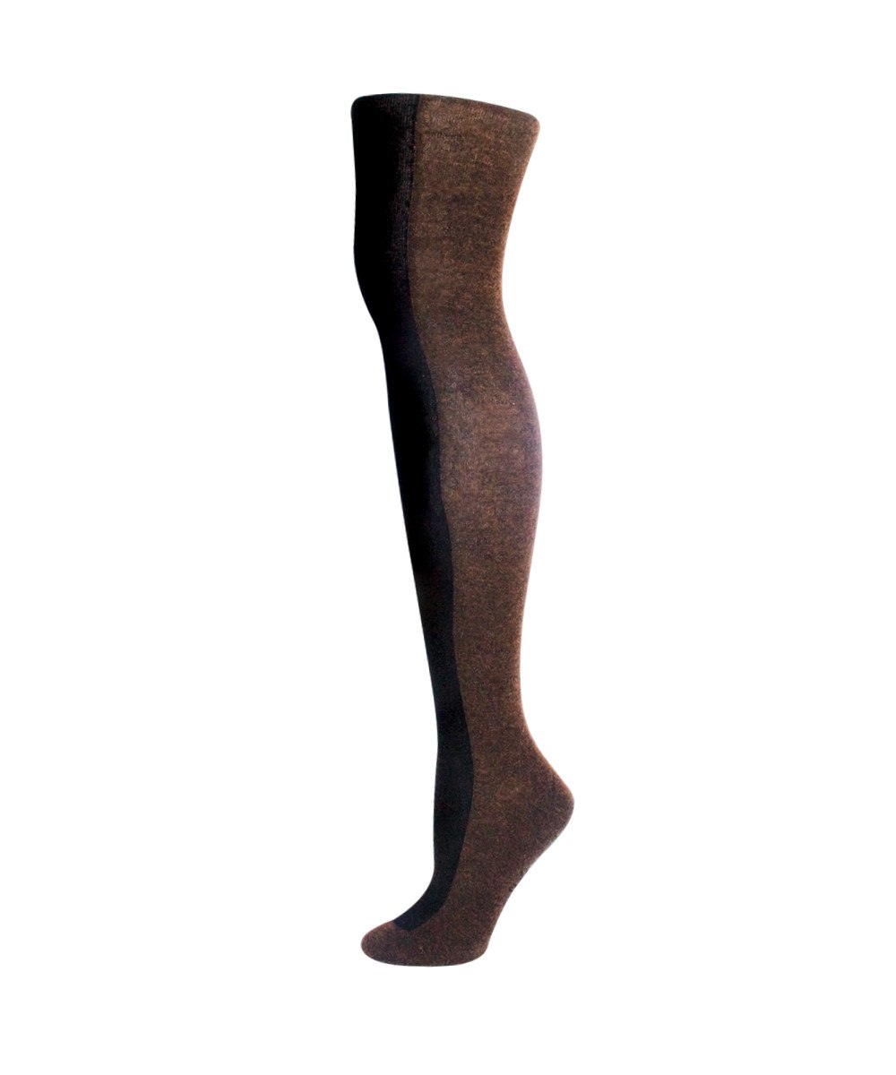 MFO-511-20207-M-L Attention Sweater Tights for Womens, Espresso - Medium-Large