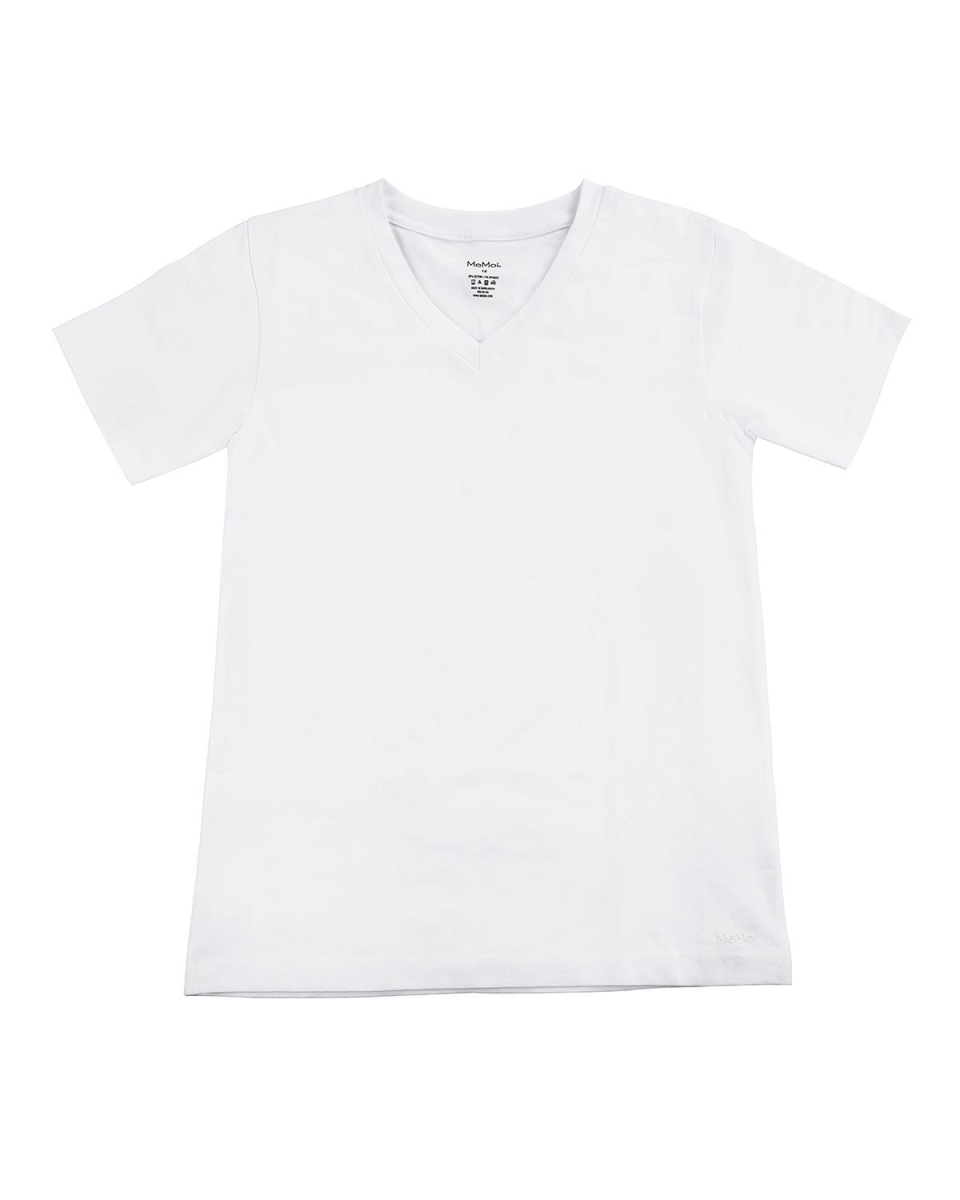 MKU1200-10111-20-B Boys V-Neck T-Shirt, White - Size 20-B - Pack of 3