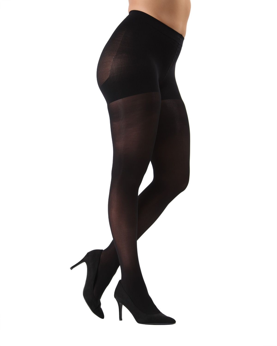Firmfit Control Top Tights for Womens - Black - Large-Extra Large