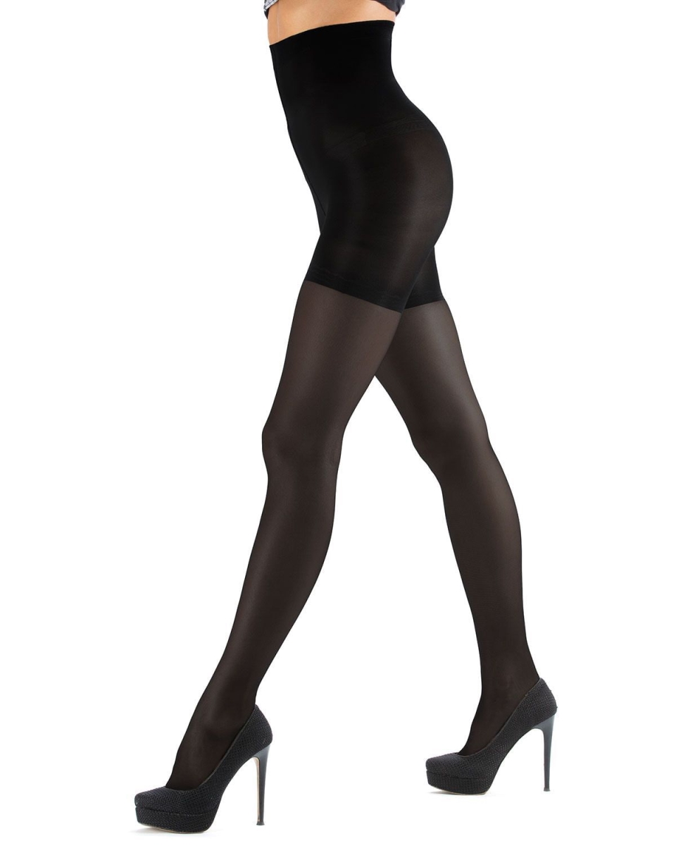 BODYSLIM40TC-00003-2-M  Total Control Womens Shaping Tights, Nero - Medium