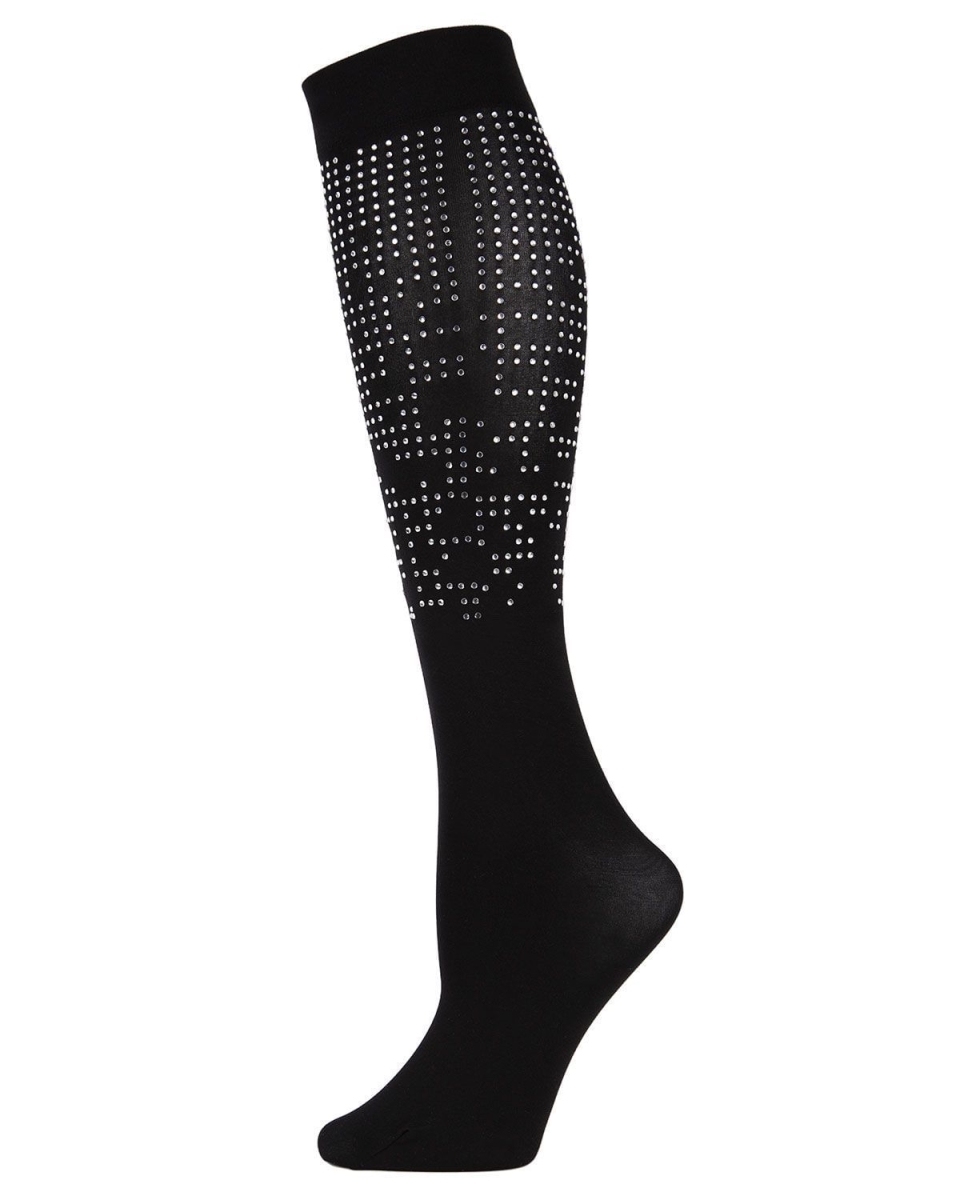 MFF05362-00001-OS Marquee Idol Knee High Socks for Womens, Black - One Size
