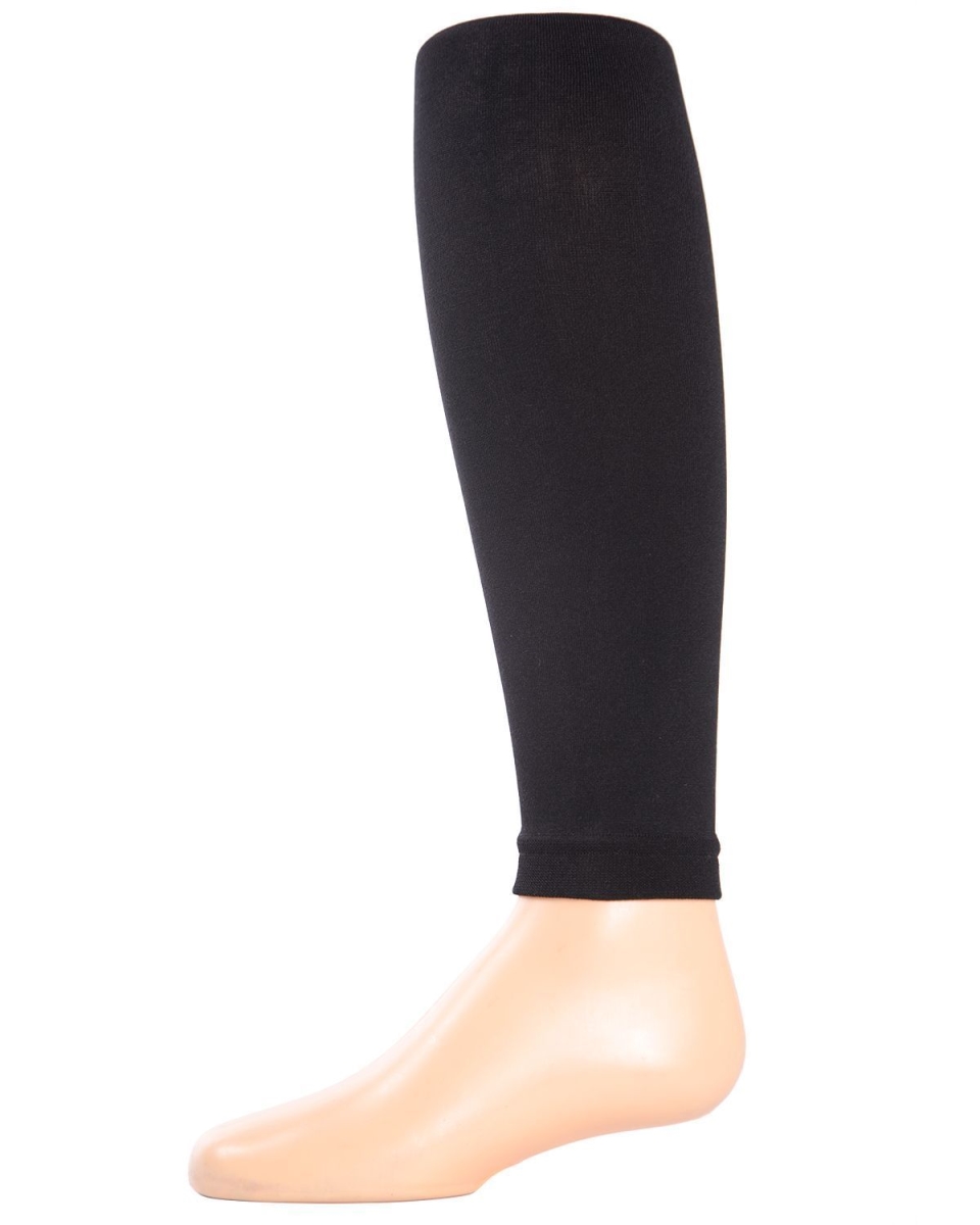 Girls Footless Tights - Black - Size 8-10