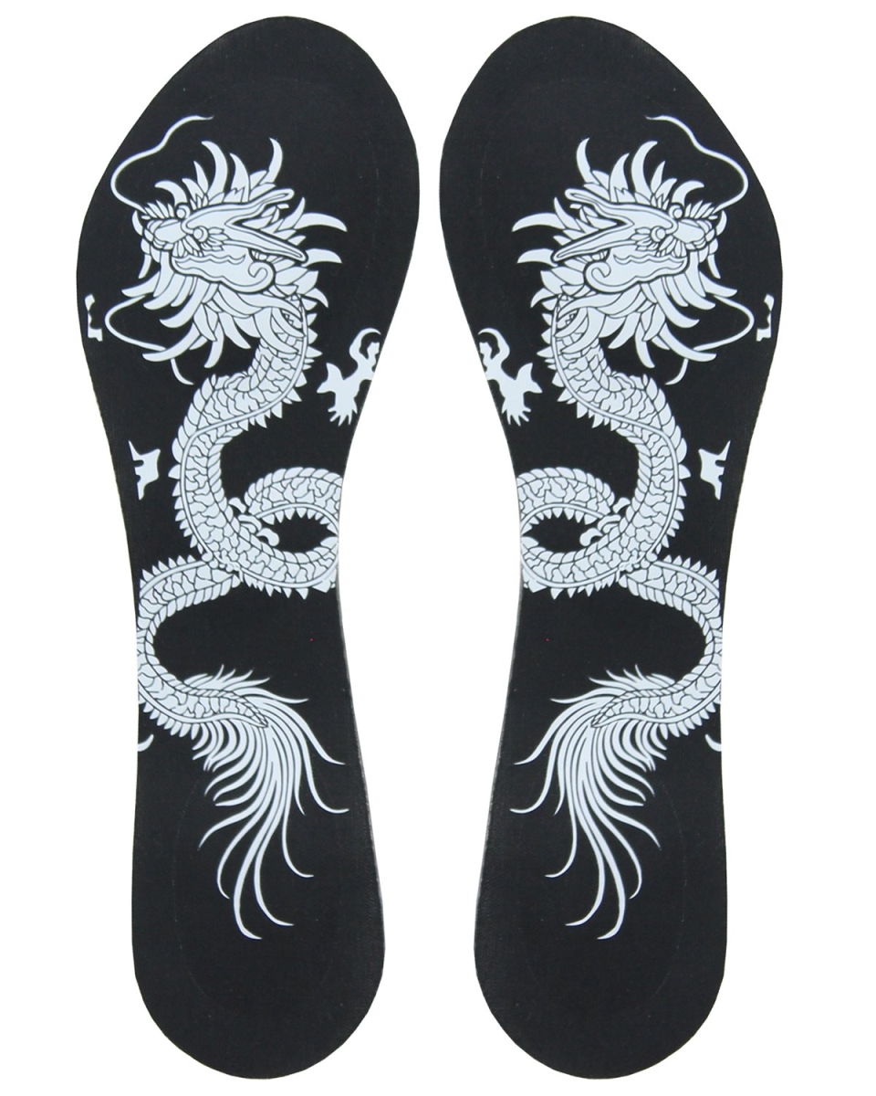 Dragon Print Full Foot Cushion - Black - One size