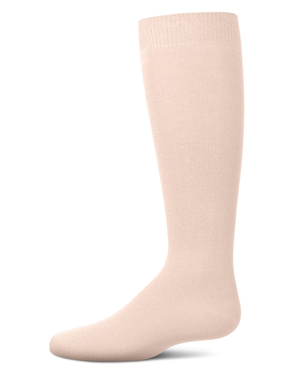 MK-6266-68400-0 Infant Basic Soft Rayon From Bamboo Knee High Socks, Blush - Size 0
