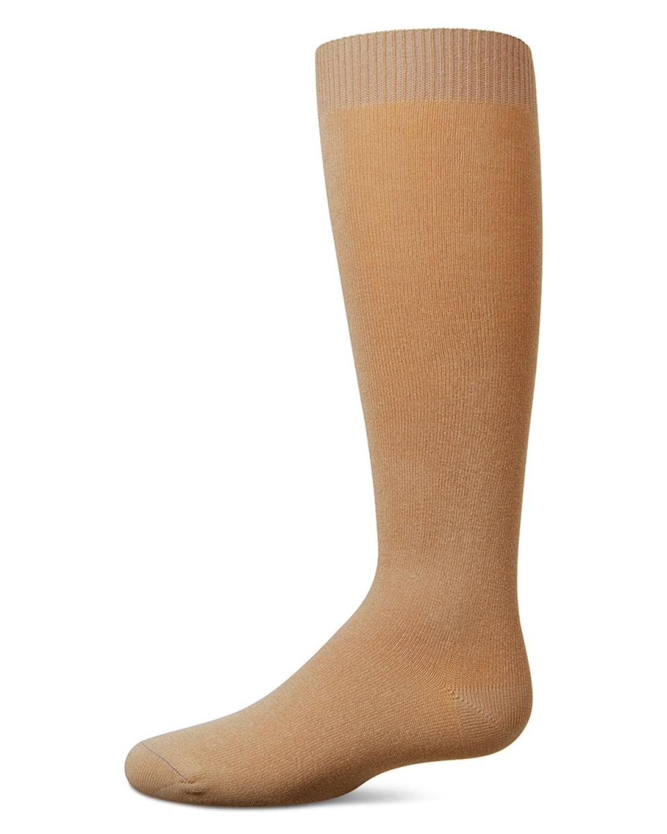 MK-6266-24601-0 Infant Basic Soft Rayon From Bamboo Knee High Socks, Camel - Size 0