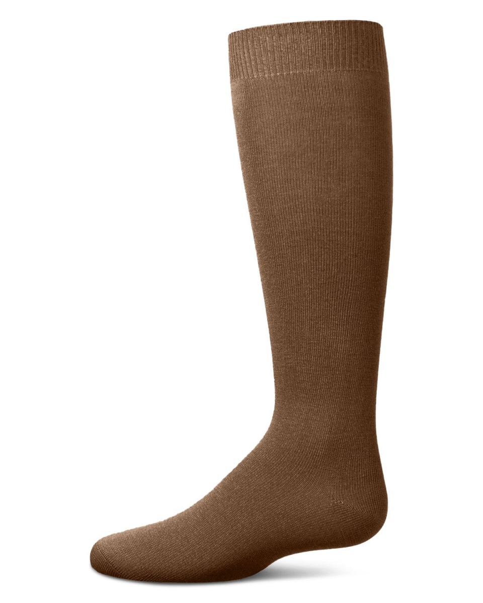MK-6266-20150-0 Infant Basic Soft Rayon From Bamboo Knee High Socks, Toffee - Size 0