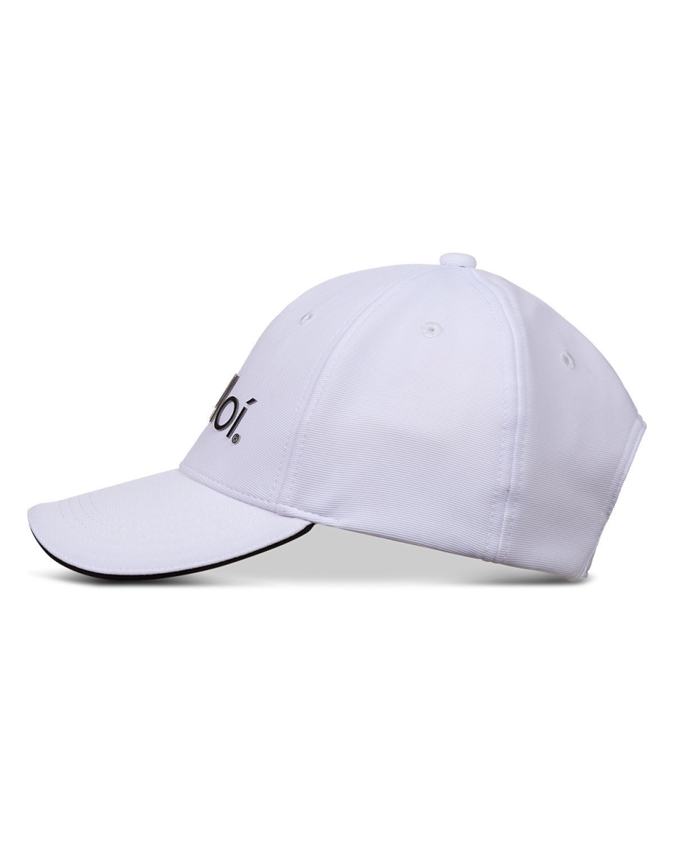 Women's MeMoi Logo Adjustable Baseball Cap - White / One Size