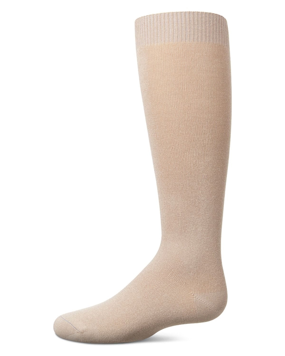 MK-6266-27021-2 Infant Basic Soft Rayon From Bamboo Knee High Socks, Oatmeal - Size 2