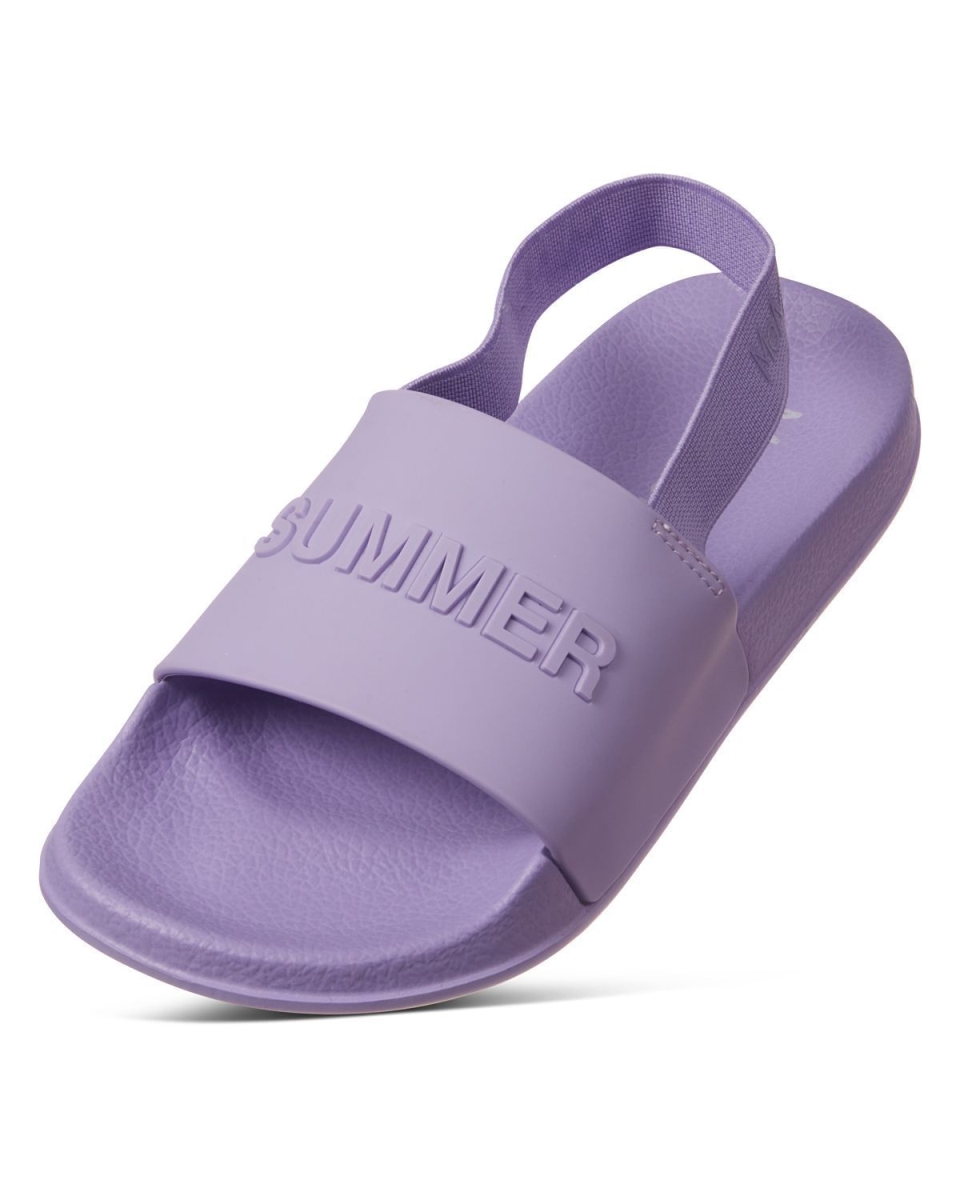 MKS-0012-53002-L Kids Summer Slides, Lavender - Large