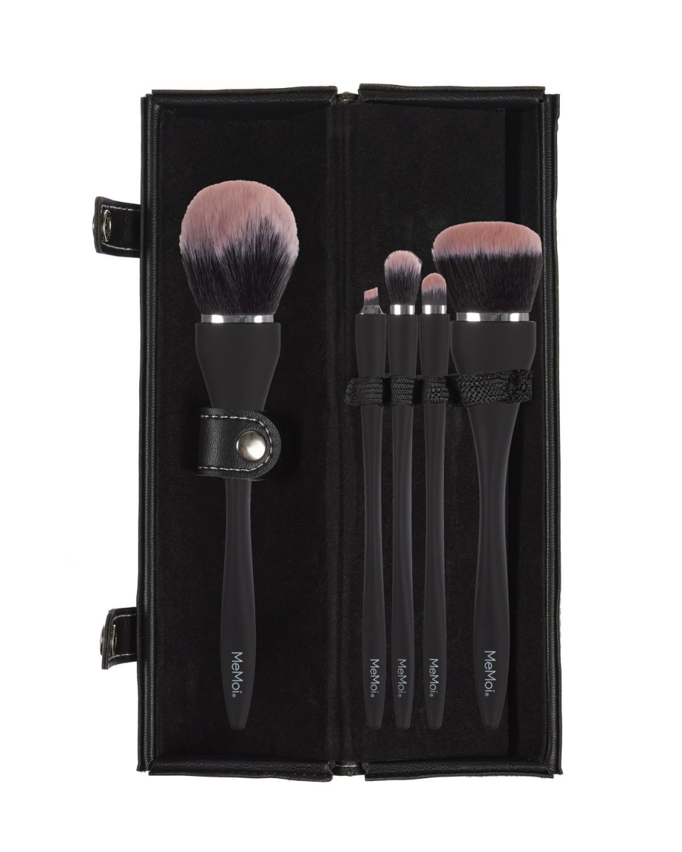 MBC09152-00001-OS Makeup Brush Set, Black - One Size - 5 Piece