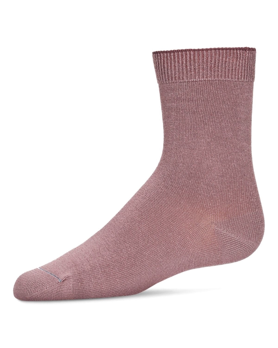 MK-6166-53005-4 Kids Basic Soft Rayon from Bamboo Crew Socks, Orchid - Size 4