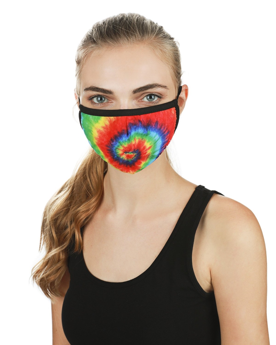 UMH06774-96060-OS Tie Dye Fashion Face Covering with 5-Layer Filter Inserts, Tie Dye Multi - One size