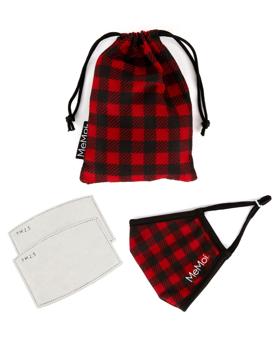 Picture of Memoi UMH06917-99889-OS Unisex Buffalo Plaid Face Covering&#44; Red & Black - One size