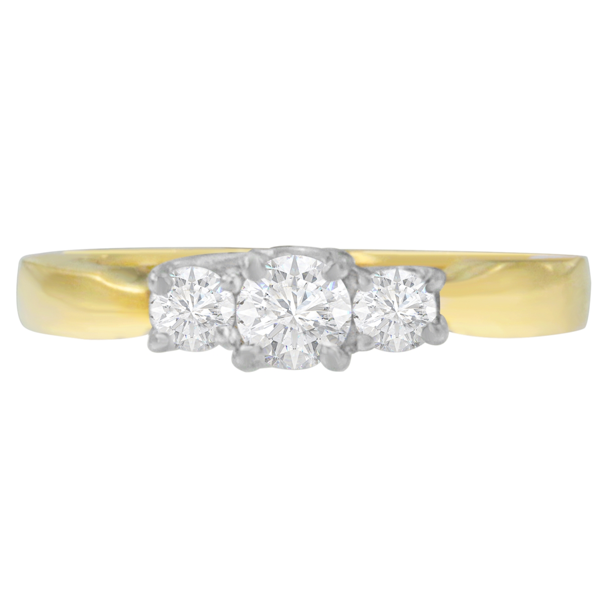Picture of Infinite Jewels 34-5758TDM 14K Two-Toned Gold 0.50 CTTW Round-cut Diamond Ring&#44; G-H - SI1-SI2