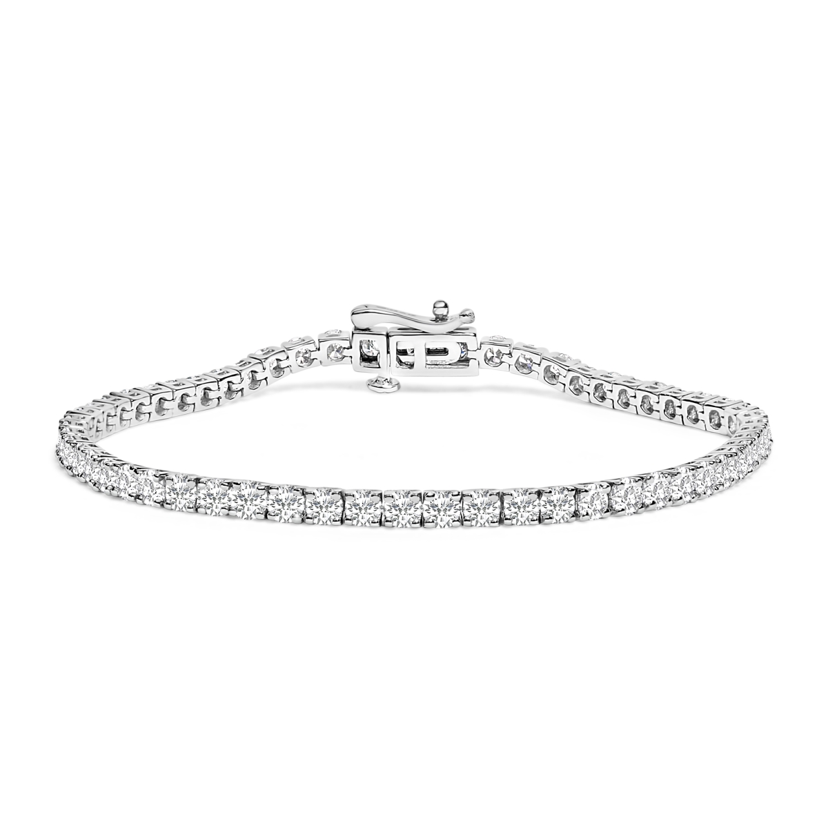 64-8534WLD 7.25 in. 14K White Gold 6.00 CTTW Lab Grown Diamond Classic Tennis Bracelet