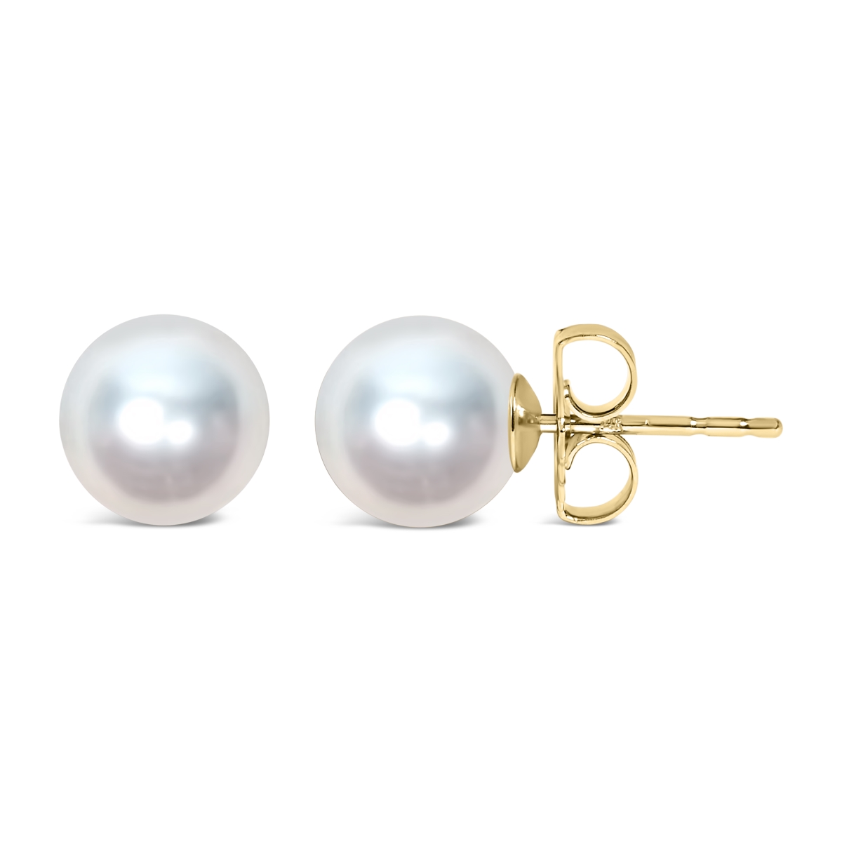 023896EE01 14K Yellow Gold 7-7.5 mm Cultured Freshwater Pearl Solitaire Stud Earrings, Yellow