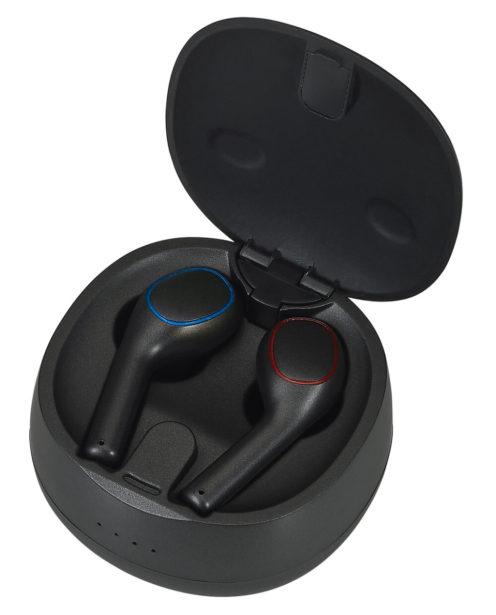 FDA TWS Rechargeable Hearing Aid Suitable for Mild to Moderate Hearing Loss- Black