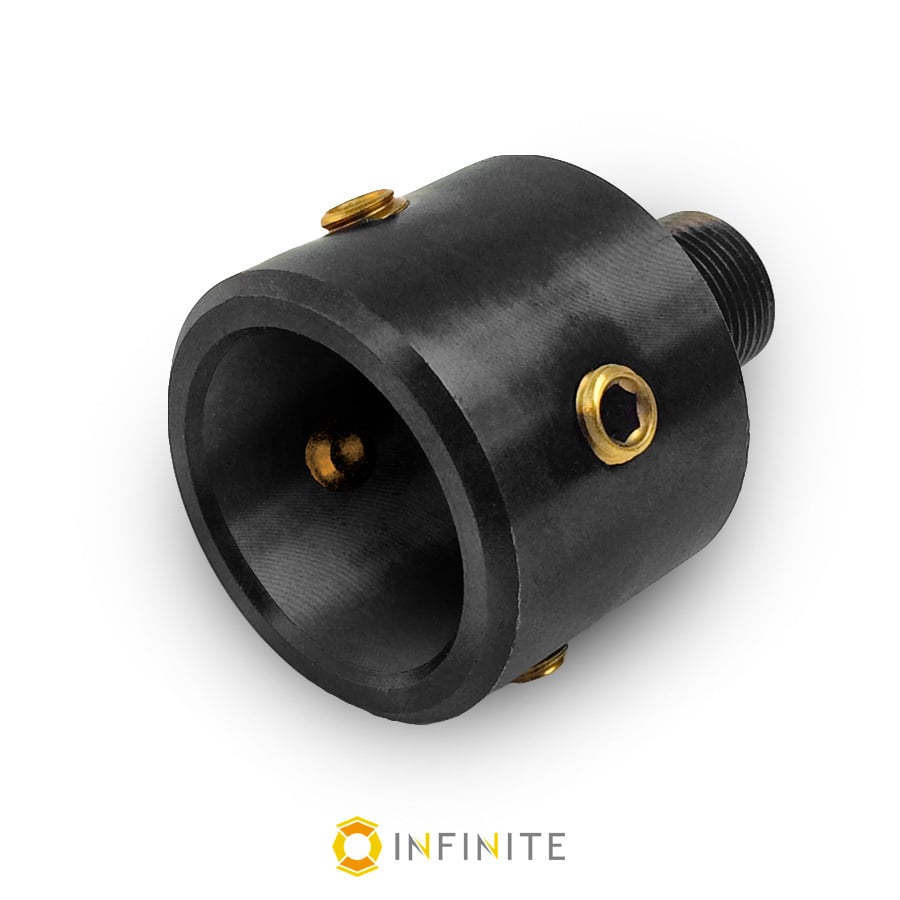 Infinite Product Solutions  Ruger .920 Bull to 0.5 in. 28 Thread Steel Adapter, Black