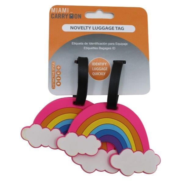 Miami CarryOn  Rainbow Luggage Tags - Set of 2