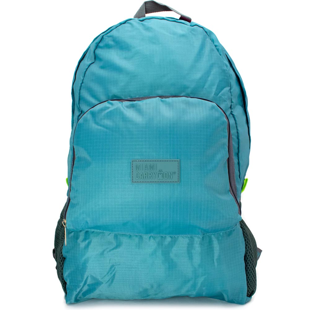 Miami CarryOn  Water-resistant Foldable Backpack/Daypack(Beach Blue)