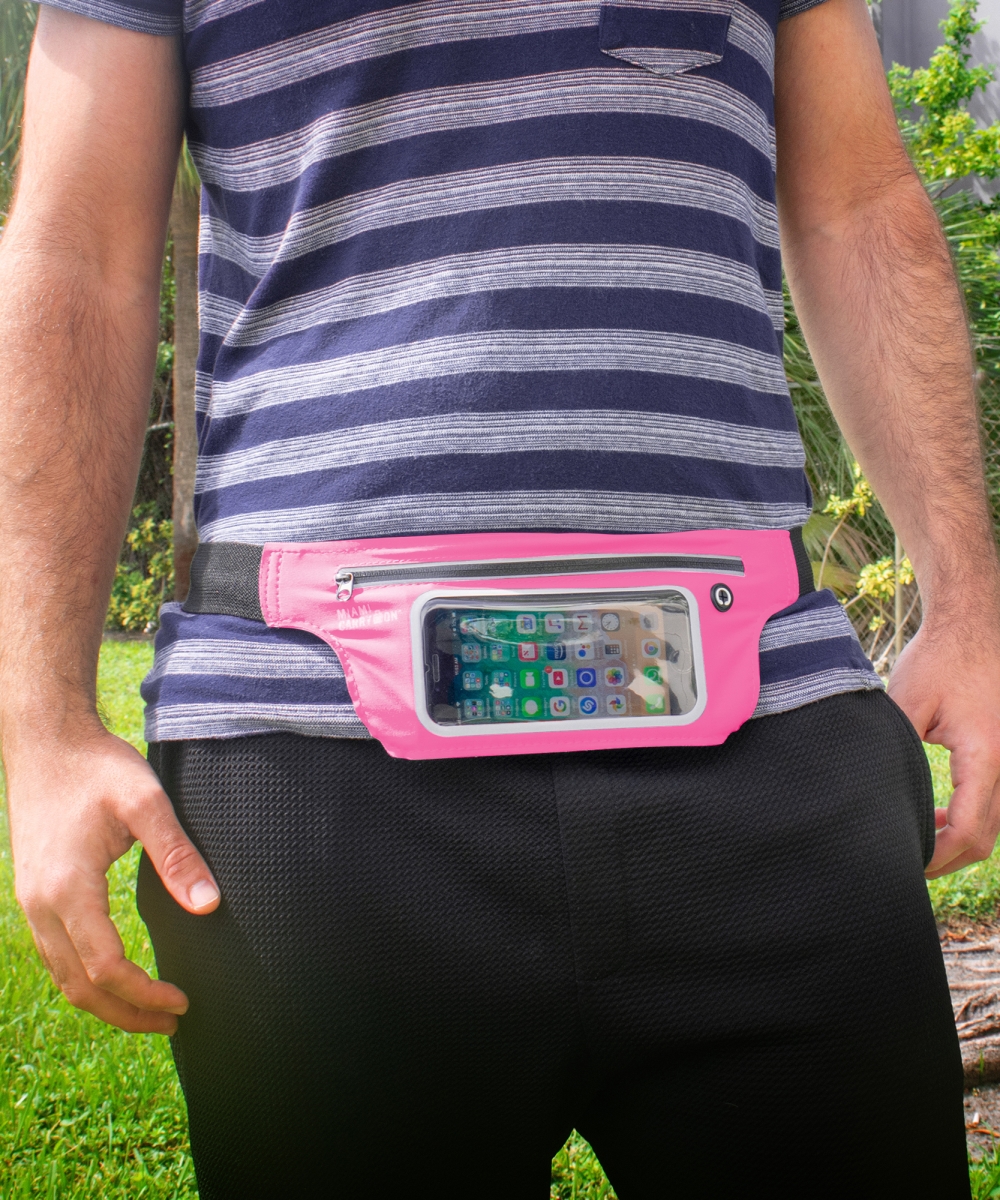 Picture of Miami CarryOn TLRBPK02 Water-Resistant Workout Belt for Smartphones (Hot Pink)