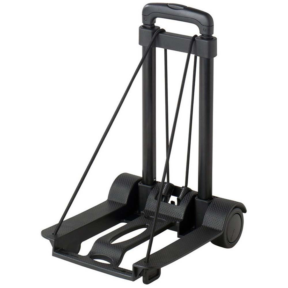 Miami CarryOn  Foldable Trolly Dolly Cart - Carry up to 65 Lbs. (Black)