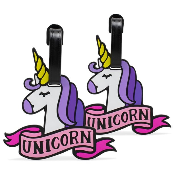 Miami CarryOn  Sleeping Unicorn Luggage Tags - Set of 2