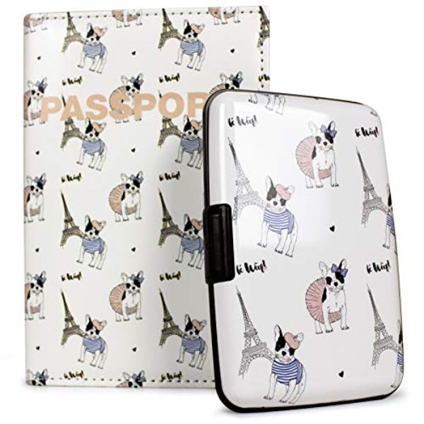 Miami CarryOn  RFID Protected Wallet and Passport Cover Set (Paris)