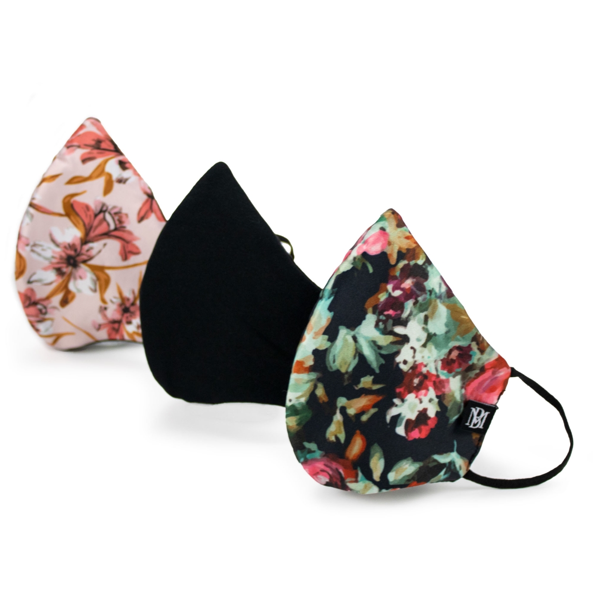 Picture of Badgley Mischka BMMSKFL  Floral Reusable Face Mask  Floral - 3 Piece