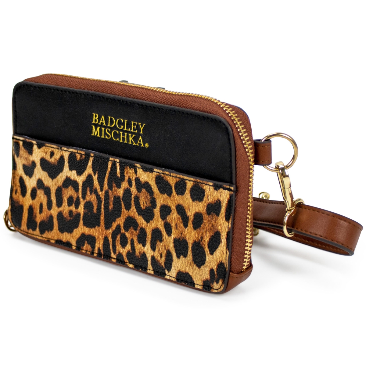 Picture of BADGLEY MISCHKA BMTFPLEO Leopard Vegan Leather Pouch Belt Bag