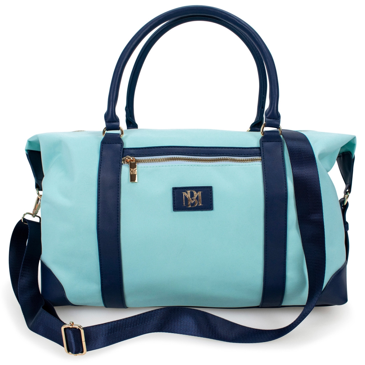 Picture of Badgley Mischka BMWKBARBLB Barbara Tote Weekender Travel Bag&#44; Light Blue - One size