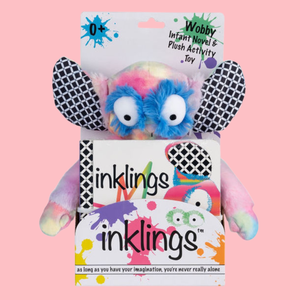 0027A Rainbow Wobby Inklings Plush Toy & Board Book Gift Set