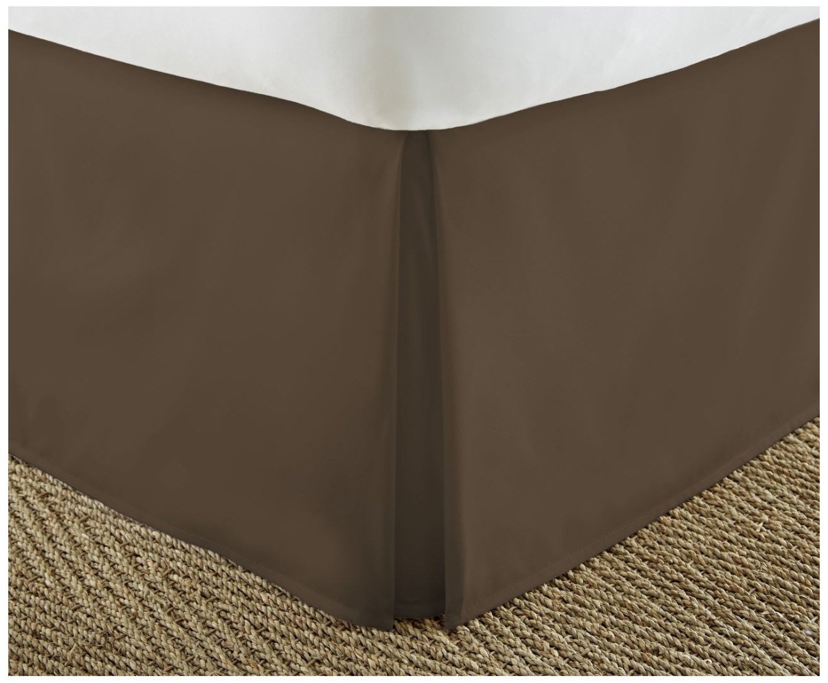 Picture of DDI 2185730 Soft Essentials Premium Pleated Bed Skirt Dust Ruffle - Taupe - Full Case of 12